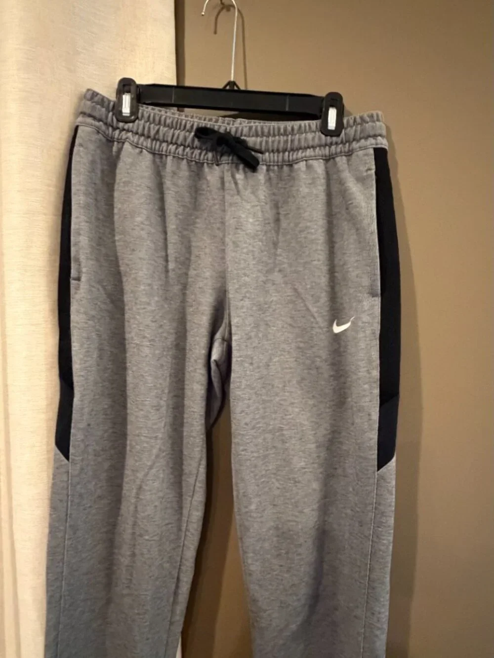 Women's Nike Showtime Therma Flex Basketball Pants Black Gray, Size Large